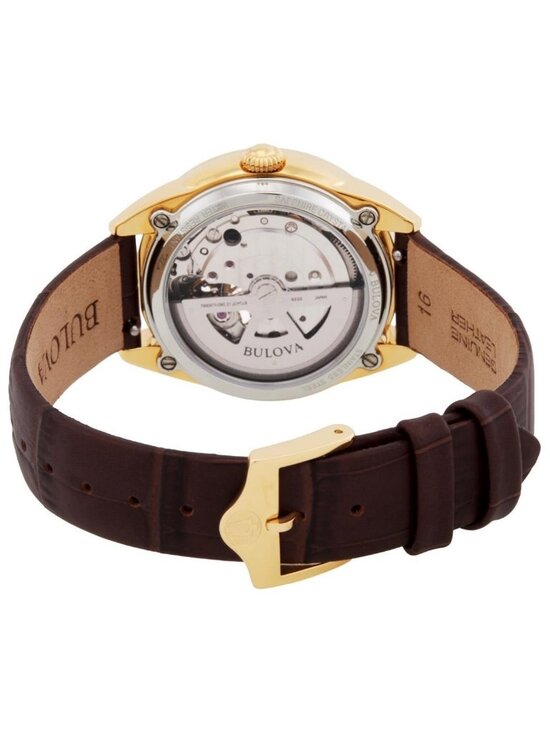 NWT Bulova Sutton Automatic White Mother of Pearl Dial Ladies Watch